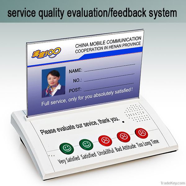 buttons type customer feedback system terminal