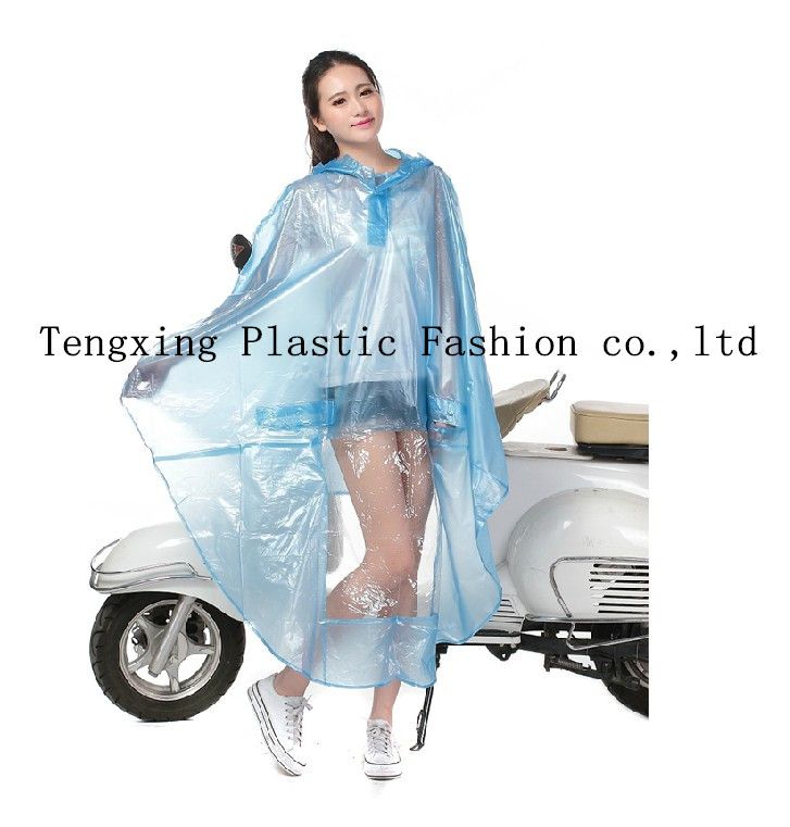 100% PVC adult raincoats poncho