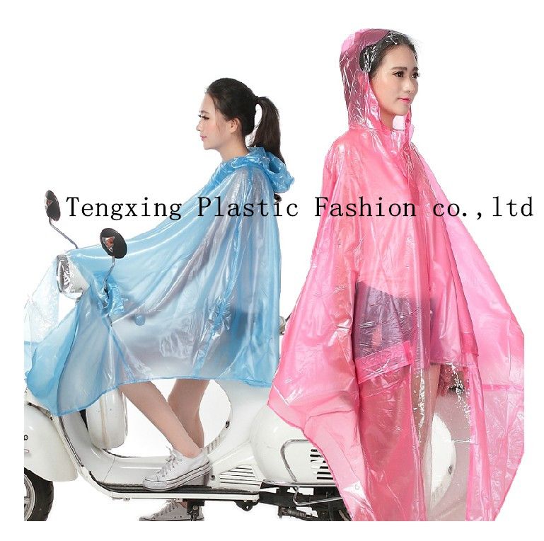 transparent plastic rainwear