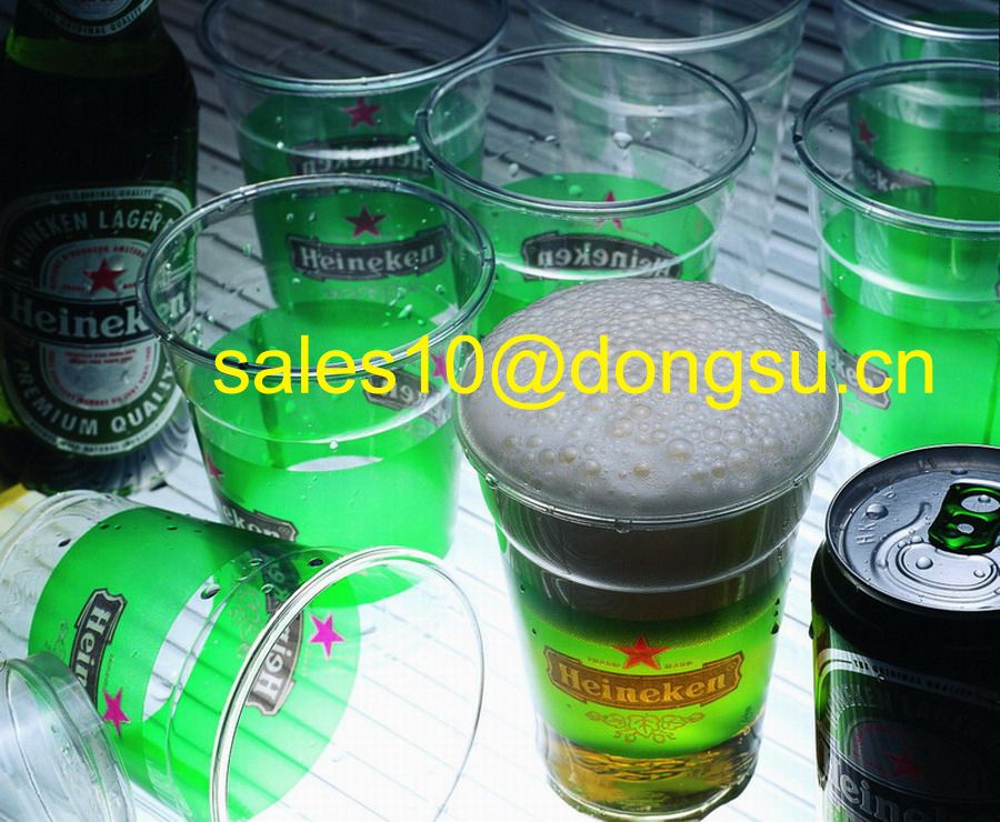 clear or print  disposable plastic cups PET