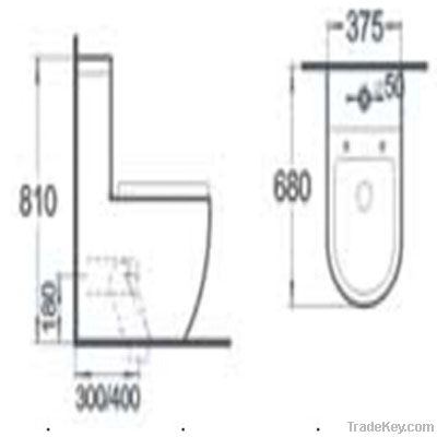 New Design Ceramic Toilet Bowl (CB-92113)