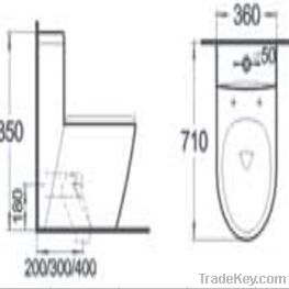 New Design Ceramic Toilet Bowl (CB-9805)