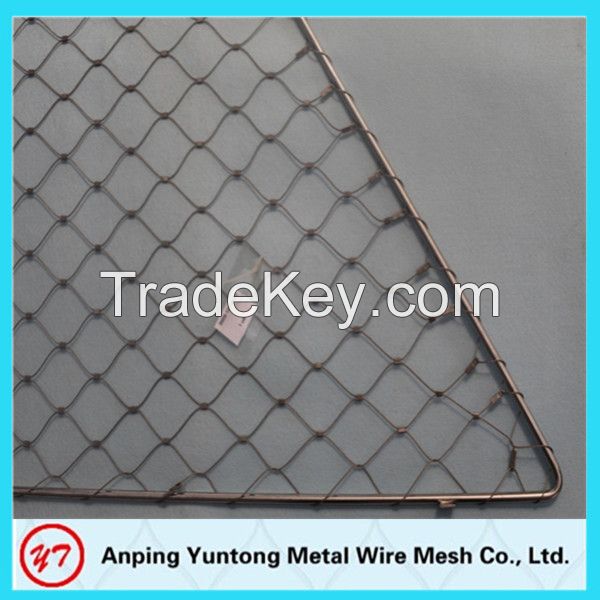 Flexible hand weave stainless steel animal netting mesh