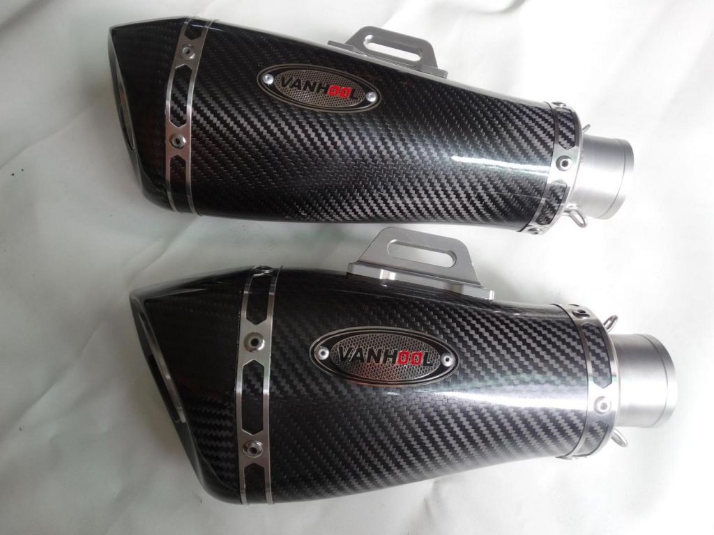 Universal Real Carbon Fibre Silencer Motorcycle Muffler Parts