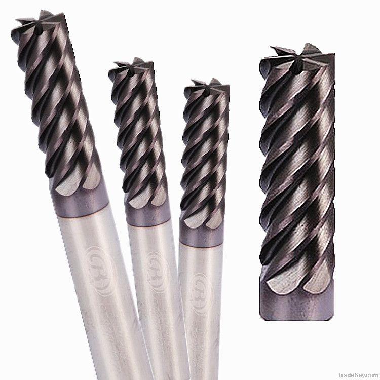 carbide square end mills 2-8flutes, coated