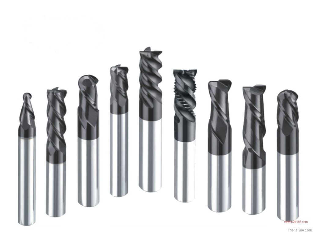 Corner Radius End Mills, 2/4 Flutes