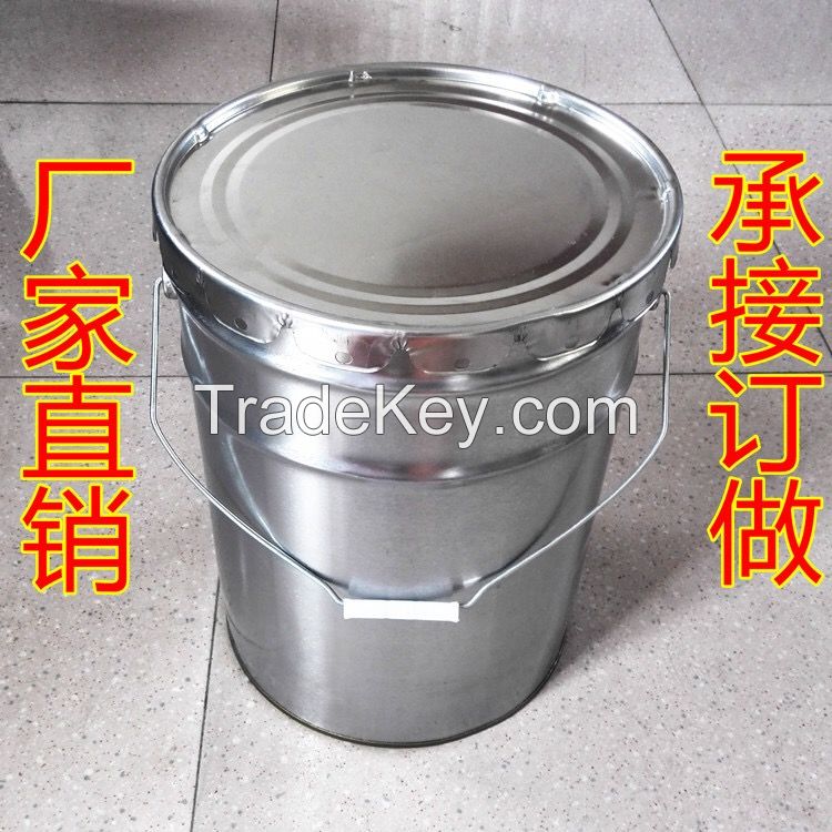 5L Metal Tin Bucket with Plastic Handle for Chemical Use