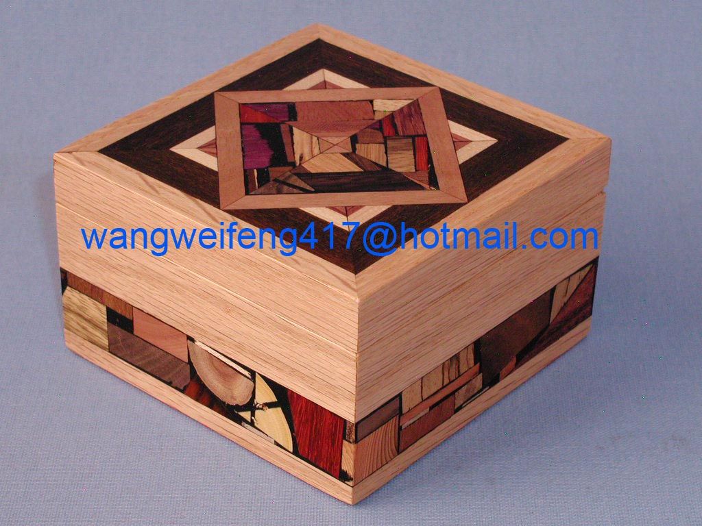 Simple design wooden gift box for jewerly