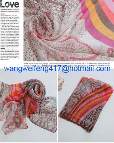 printing high fashion custom-made scarf for promotion