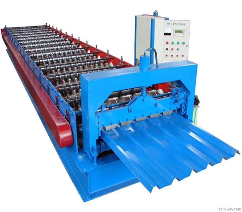 trapezoidal roof sheet roll forming machine