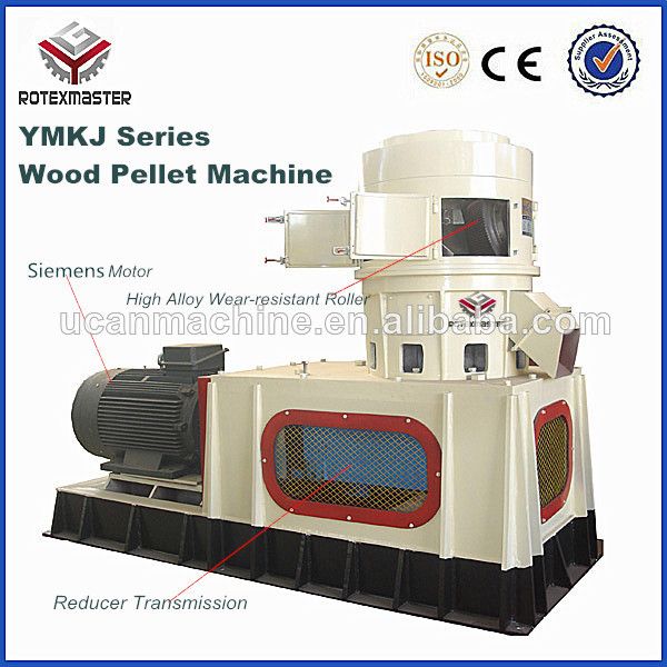 YMKJ series flat die wood sawdust Crude fiber pellet machine