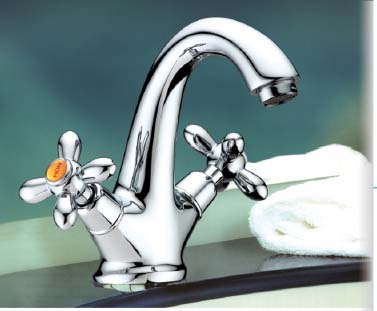 double handle washbasin mixer