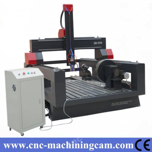 4th axies 800mm Z axies stone cnc router ZK-1318(1300*1800*800mm)