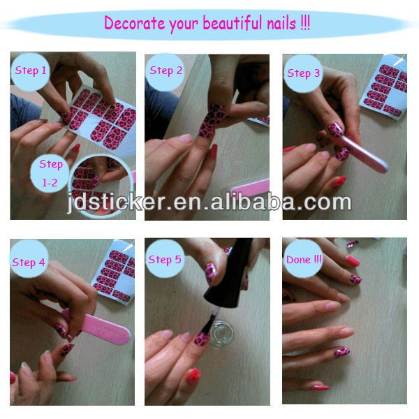 Printing nail art stickers, made nail wraps