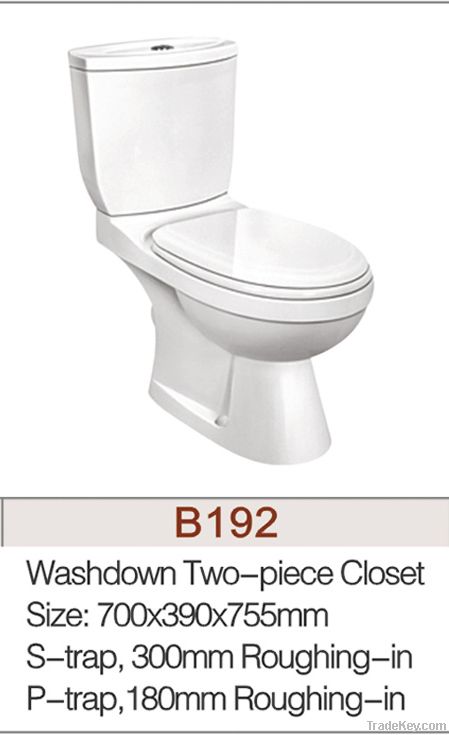 TWO PIECE WASHDOWN TOILET