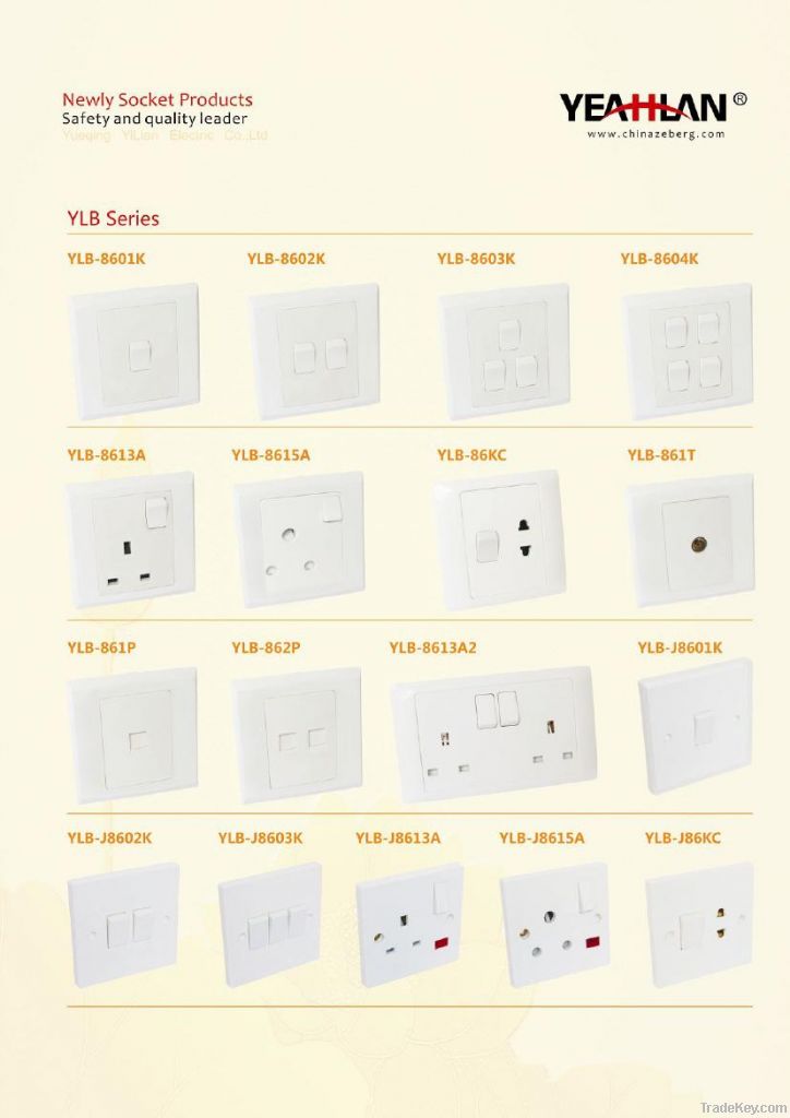 UK style Wall switch & socket