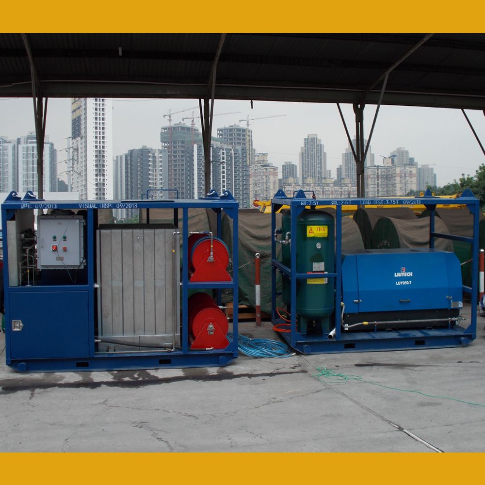 Skid Mounted Wellhead Logging Pressure Testing Equipment for Oilfield Operation