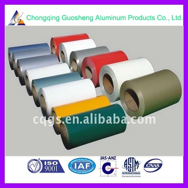 Mill Finish/Embossed , PE/PVDF Color Coated Aluminium Coils Manufacturer