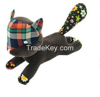 Amy carol printcloth dog toys with squeaker inside