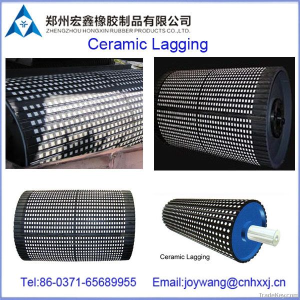 cold bond drum rubber lagging for conveyor