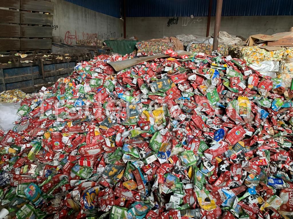 LLDPE/Aluminium empty carton wastes scraps  