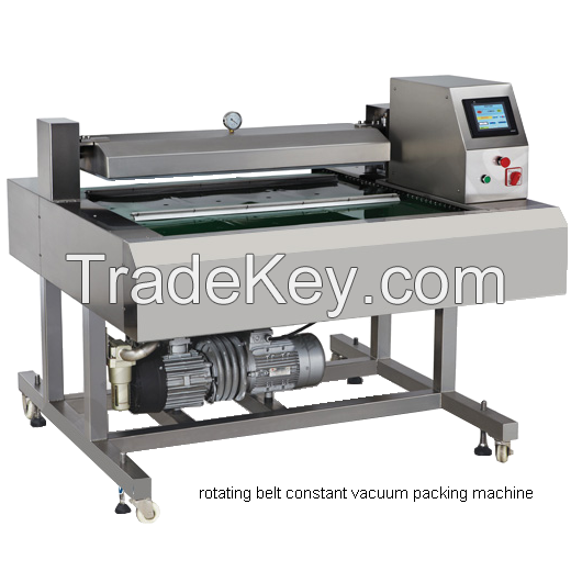 Rotating belt type constant vacuum packing machine