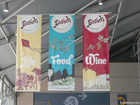 customized decorative outdoor advertising banner flags