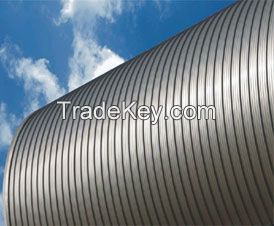   Heat reflective metal roof