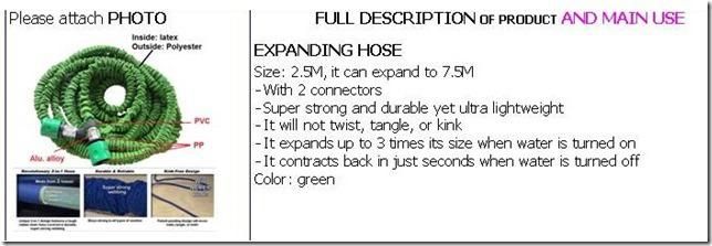 expandable magic garden hose