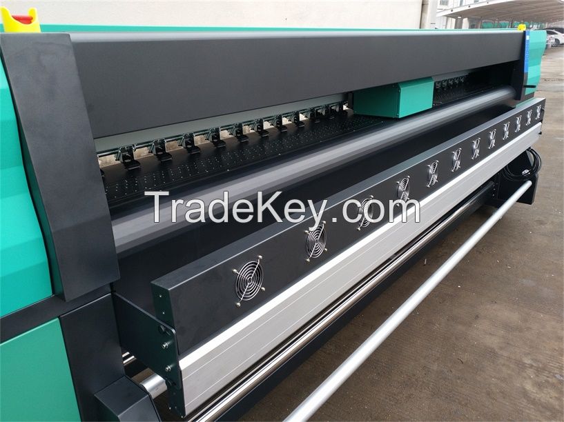 3.2m High Speed Outdoor Solvent Printer with Konica 512i heads 160mÂ²/h by 4heads