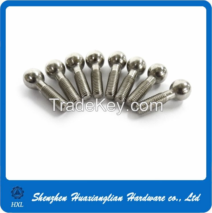 OEM custom stainless steel/ brass ball head screw