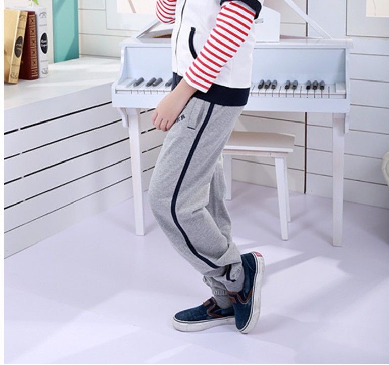 Boy's sportswear stock child autumn trousers cotton pants