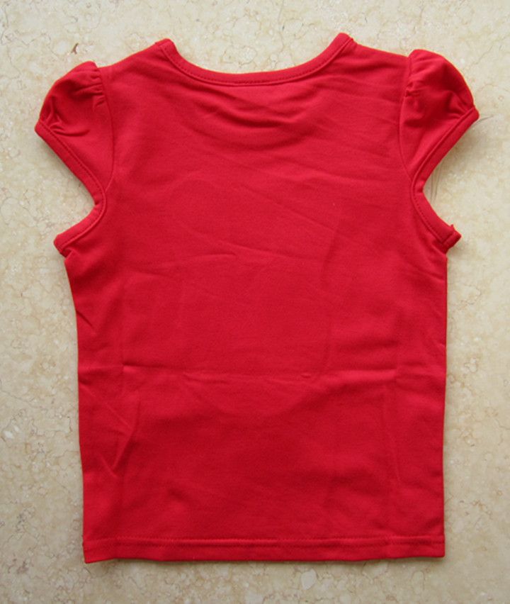 Girl cotton T-shirts kids tank top