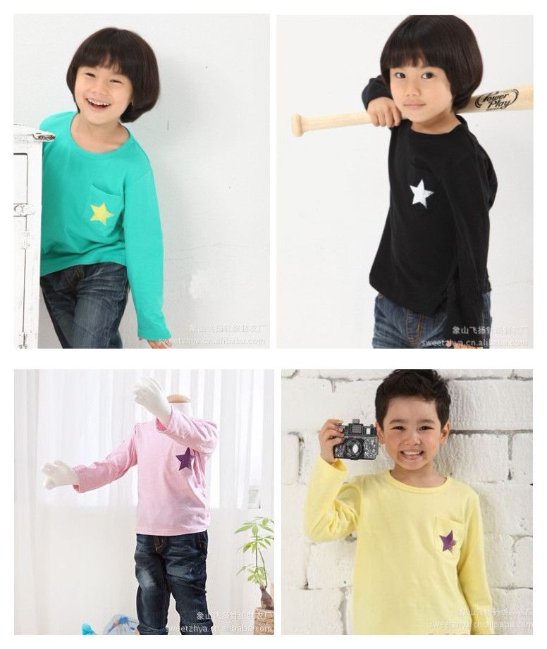 Kids boy's T-shirts, children T-shirts stock