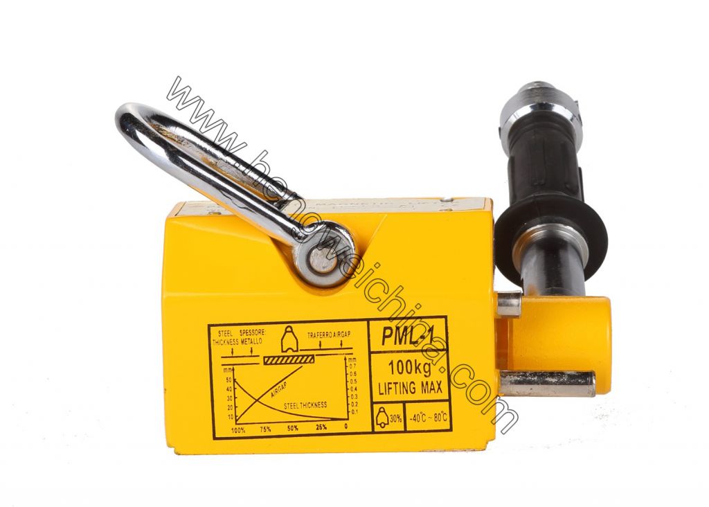 Permanent magnetic lifter from 100kg-8000kg with safety factor 3.5