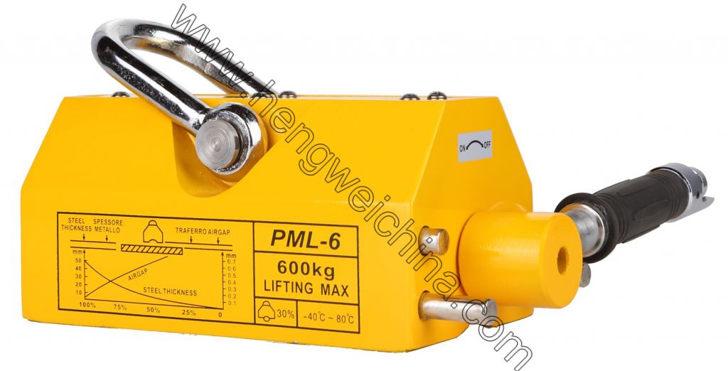 Permanent magnetic lifter from 100kg-8000kg with safety factor 3.5