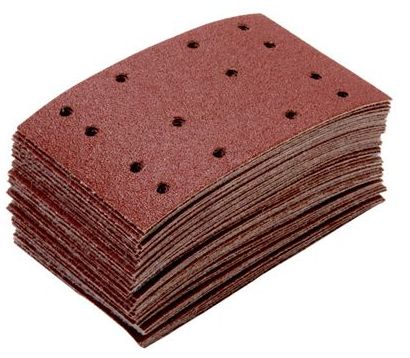 Red abrasive cloth piece