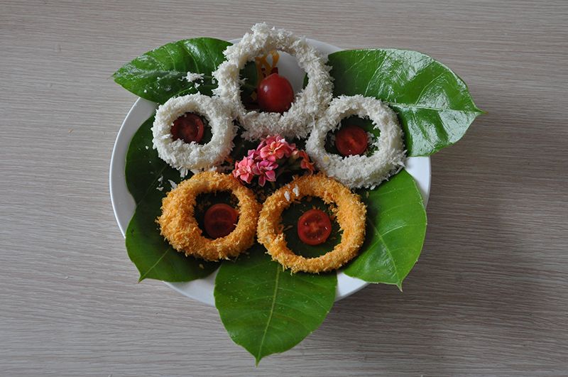 Bread crumbs squid rings