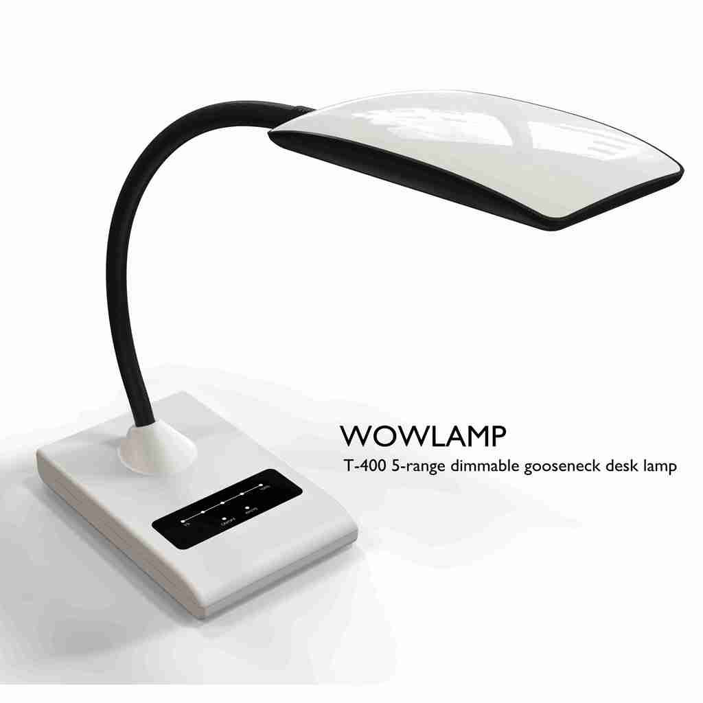 7W LED reading lamp with goose neck &amp;  touch dimmer