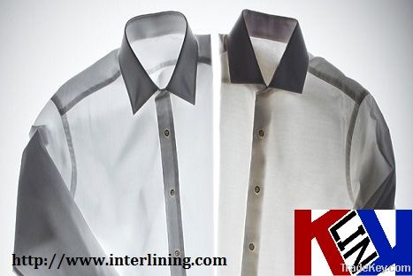 Super White Coated Collar Interlining For garment 100% Cotton--KLC251