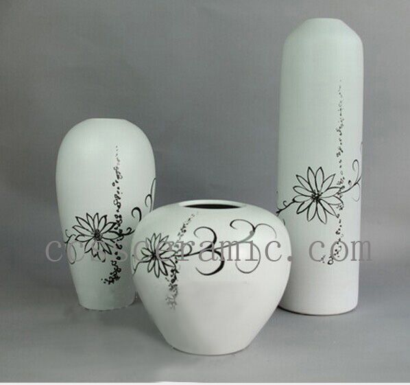 ceramic classcial home decoration big vase three set