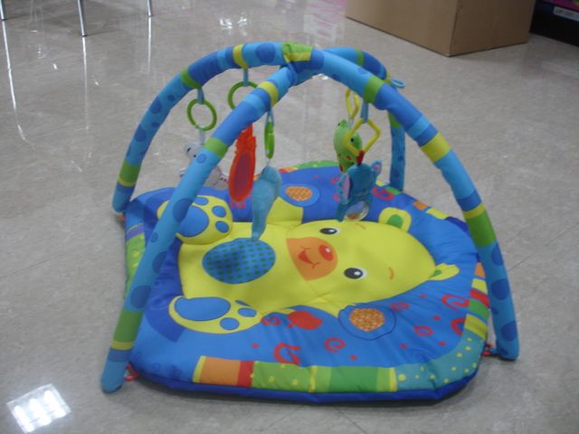 Baby play music game mat with light-D073