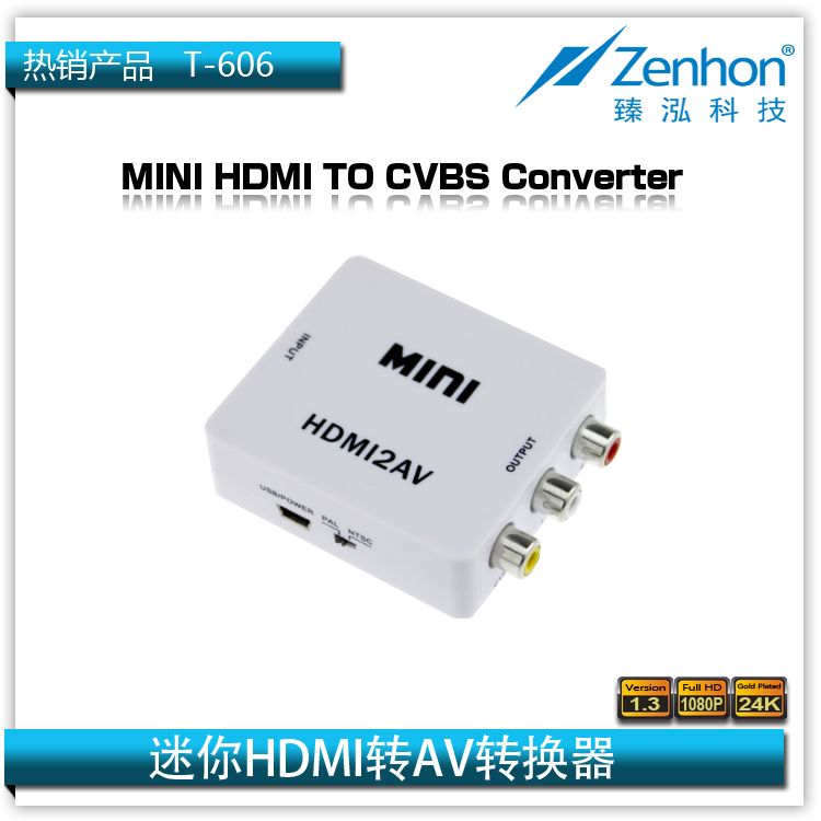 MINI HDMI to AV Converter