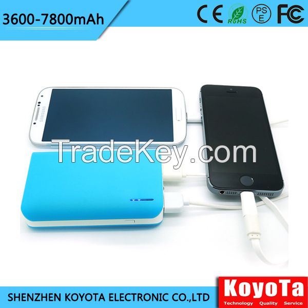 real capacity 18650 power bank 7800mah factory directly