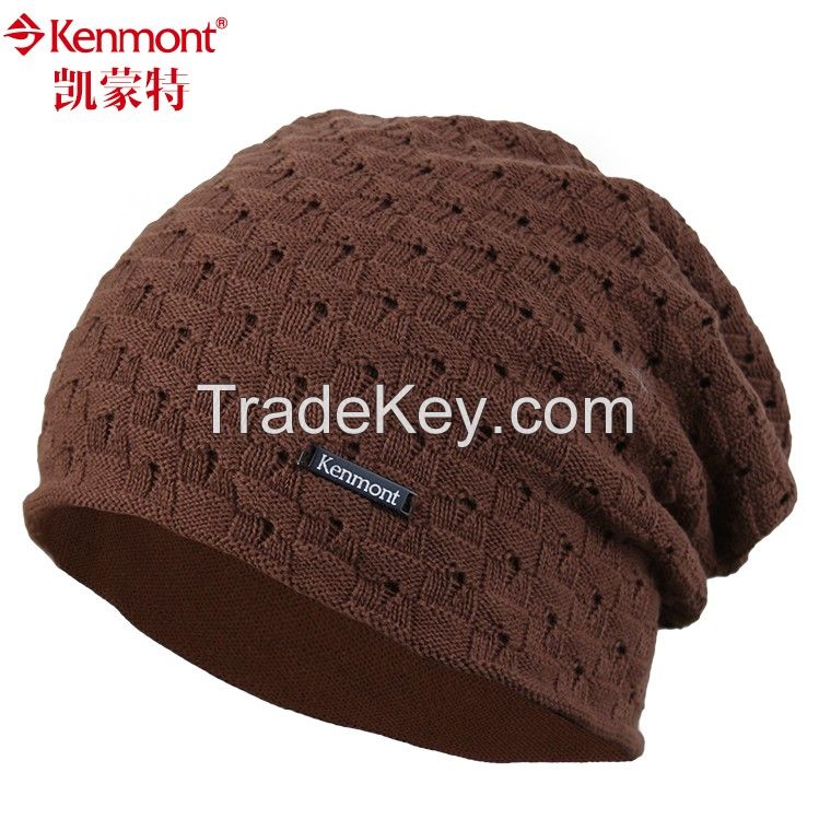 Men's Winter Slouchy Cuff Beanie Hat Warm Knit Skull Ski Cap