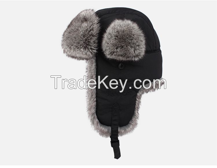 2015 Men Winter Warm Faux Fur Russian Hat Waterproof Avaitor Caps