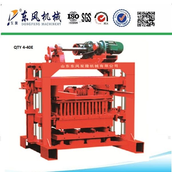 QT4-40E fly ash brick making machine concrete block factory for sale 