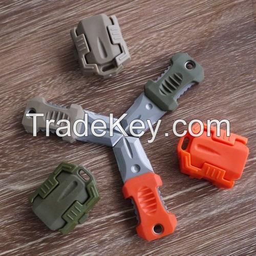 EDC Mini Stainless Steel MOLLE Webbing Buckle Survival Multitool