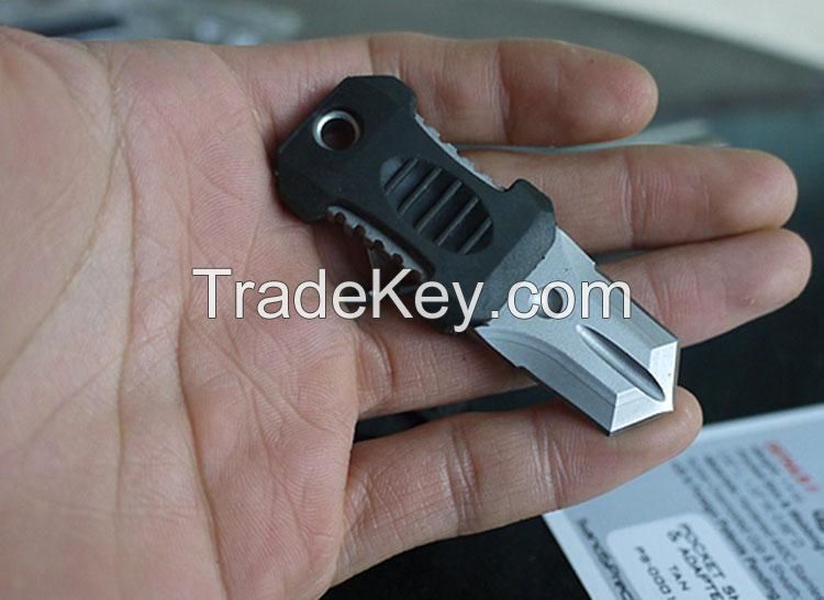 EDC Mini Stainless Steel MOLLE Webbing Buckle Survival Multitool