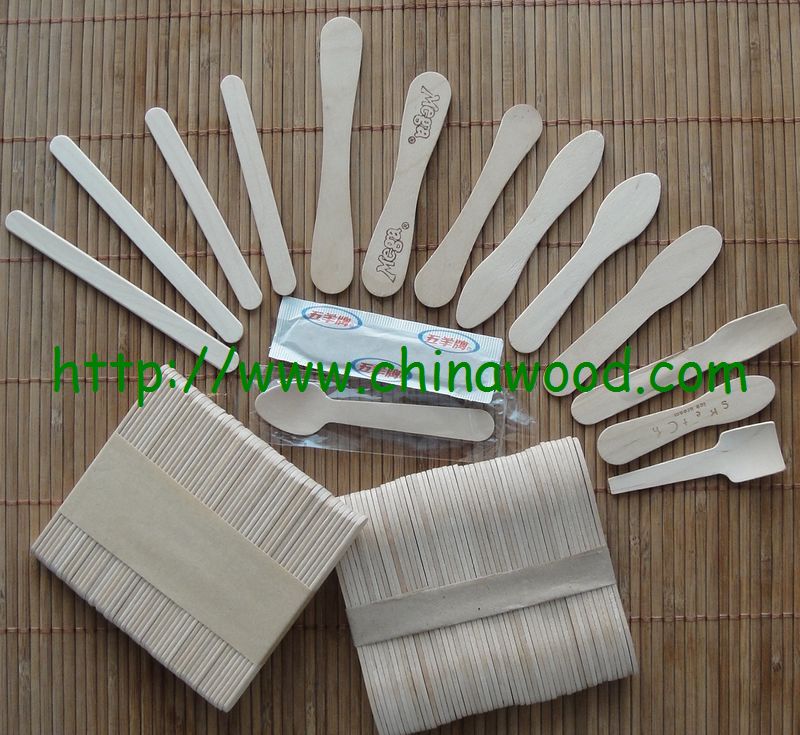 wooden ice cream stick/spoon